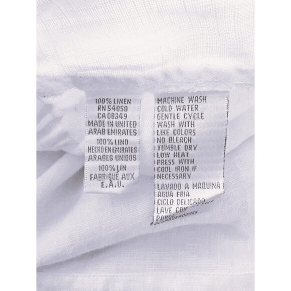 JONES NEW YORK 100% Linen Shirt Jacket in Crisp White - Petite M - Picture 11 of 11